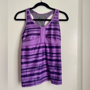 Nike Dri-Fit Racerback Tank w/ Built-In Bra - S